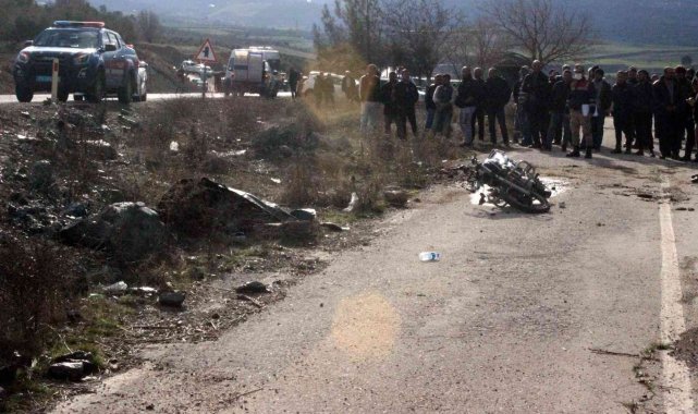 Kilis'te motosiklet şarampole yuvarlandı:1 ölü