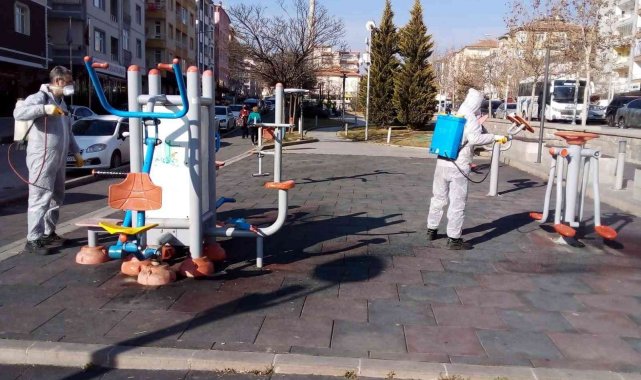Kırıkkale&#039;de dezenfeksiyon çalışmaları sürüyor