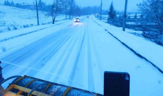 Kırıkkale'de karla mücadele