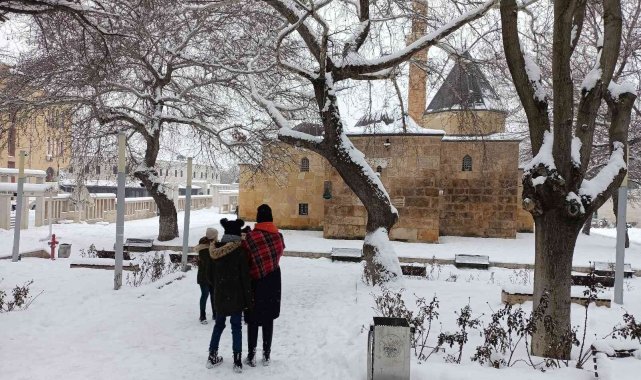 Kırşehir'de kar yağışı yeniden başladı