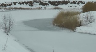 Kızılırmak buz tuttu