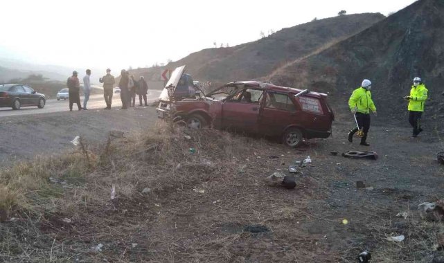 Kontrolden çıkan otomobil takla attı: 3 yaralı