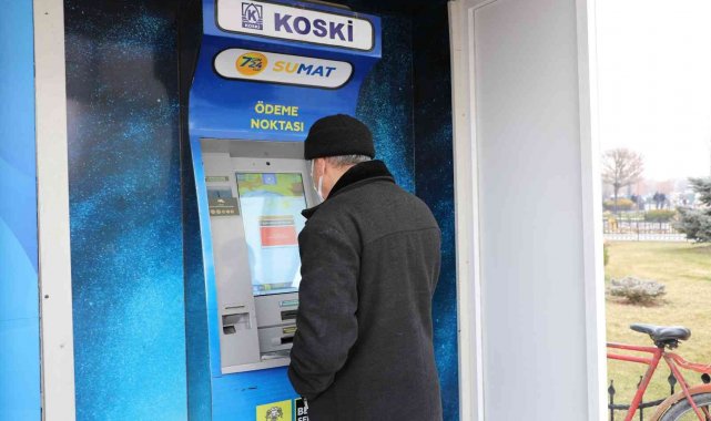 Konya'da fatura ödeme cihazı "SUMAT" büyük kolaylık sağlıyor
