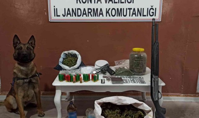Konya'da jandarmadan uyuşturucu operasyonu