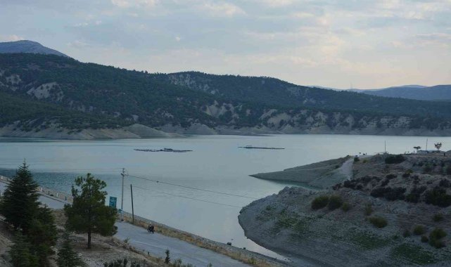 Korkuteli Barajında yağmur ve kar bereketi