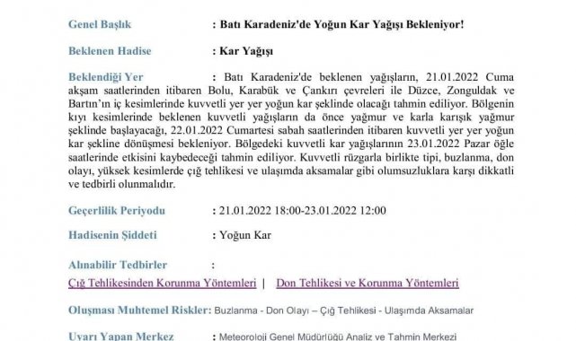 Köylülere kar uyarısı yapıp merkeze inmelerini tavsiye etti