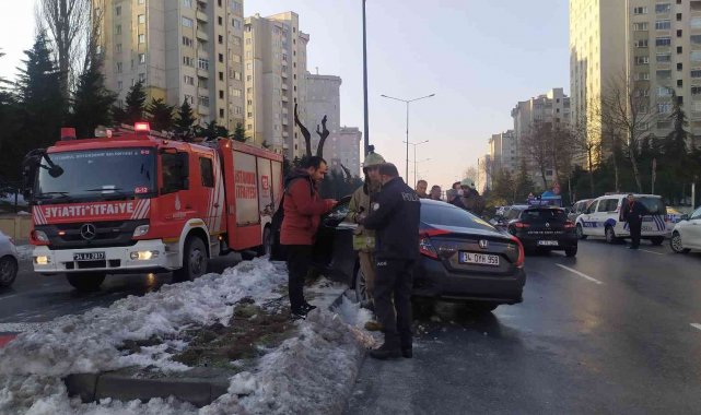 Küçükçekmece'de feci kaza: 1 yaralı