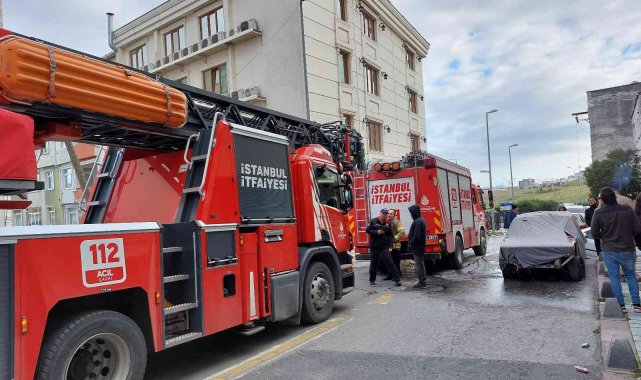 Küçükçekmece&#039;de otelin çamaşırhanesinde korkutan yangın
