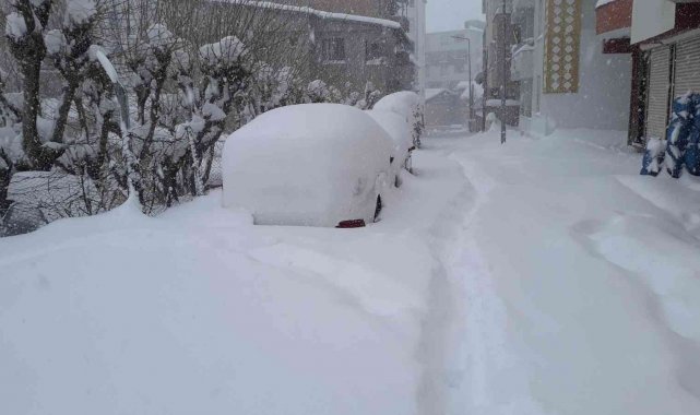 Kulp'ta kar kalınlığı 70 santimetreyi buldu