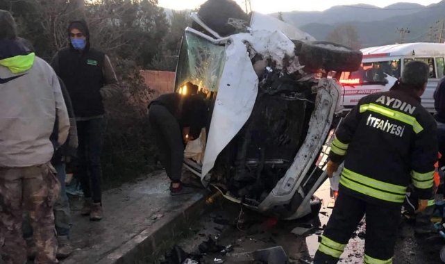 Kuşadası'nda trafik kazası: 4'ü ağır 8 yaralı