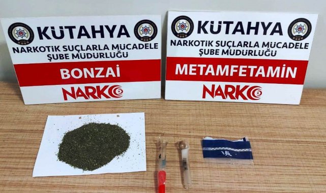 Kütahya'da 5 kişinin üzerinde uyuşturucu ele geçirildi