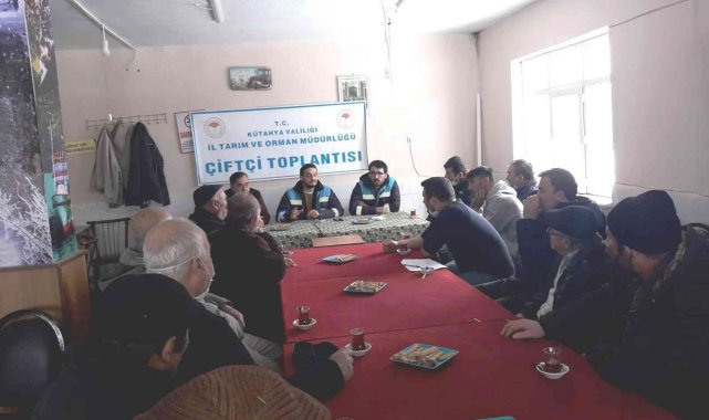 Kütahya'da çiftçilere bilgilendirme toplantısı