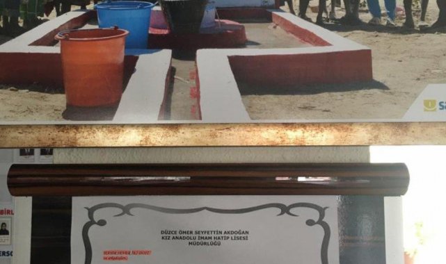 Liseli gençler para biriktirerek Çad'a su kuyusu açtırdı