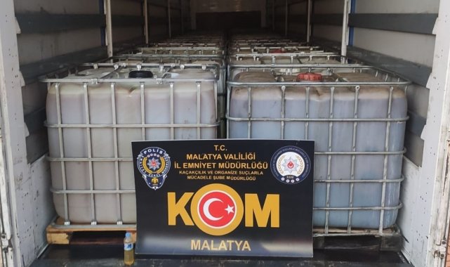 Malatya'da 25 bin litre kaçak akaryakıt ele geçirildi