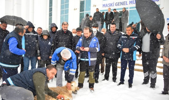 Malatya'da yoğun kar için şükür kurbanı