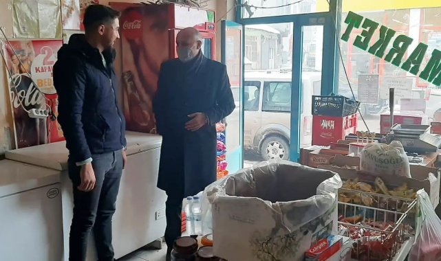 Malazgirt Belediye Başkanı Altın&#039;dan esnaf ziyareti