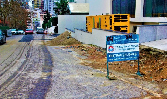 Maltepe sokaklarında 2022&#039;de de çalışmalar devam ediyor