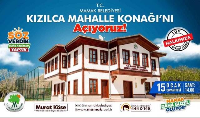 Mamak Belediyesi'nden bir mahalle konağı daha