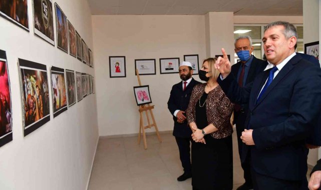 Mamaklı öğrencilerden 15 Temmuz Şehitlerine anma sergisi düzenlendi