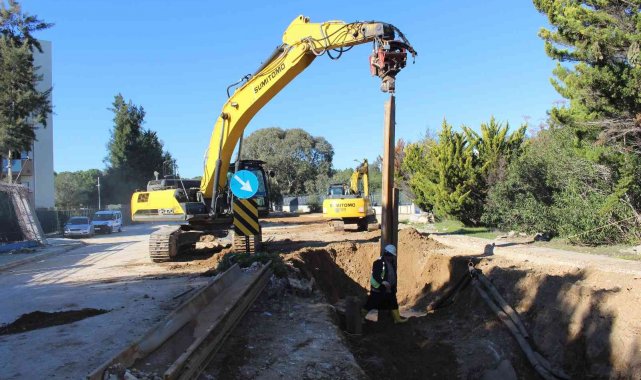 Manavgat Titreyengöl kanalizasyon hattı yenileniyor