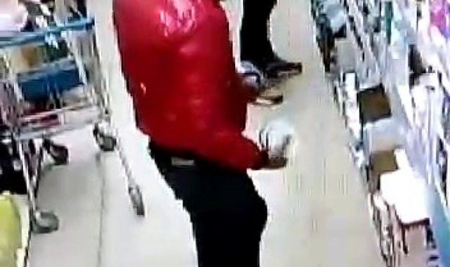 Marketten binlerce liralık ton balığı çaldılar