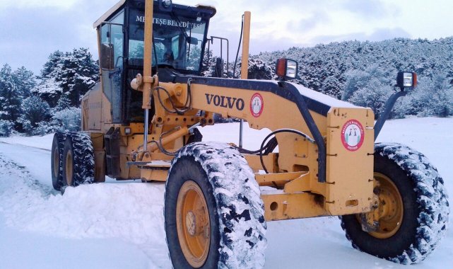 Menteşe Belediye ekipleri karla mücadeleye hazır