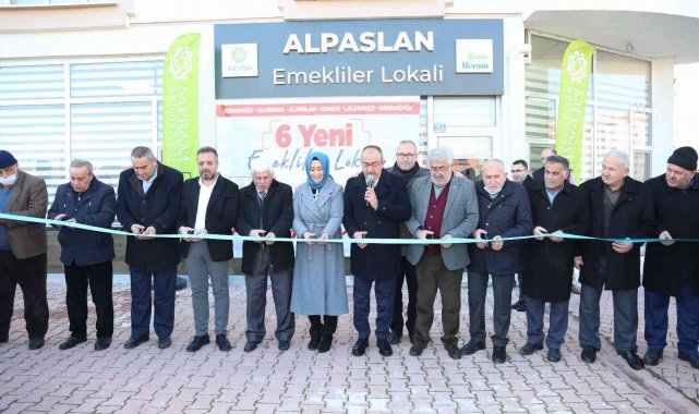 Meram'a kazandırılan 6 yeni ve yenilenen 5 emekli lokali hizmet vermeye başladı
