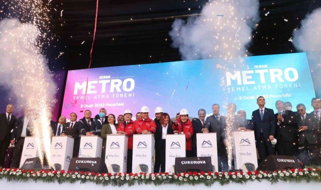 Mersin Metrosunun temelini Kılıçdaroğlu ve Akşener attı