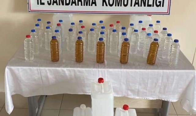 Mersin'de 70 litre sahte içki ele geçirildi