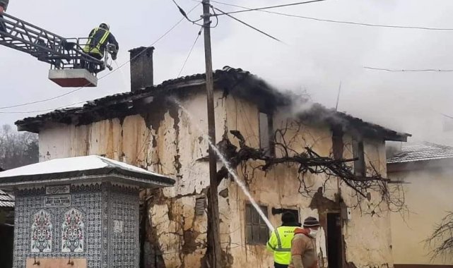 Metruk binada çıkan yangın kısa sürede söndürüldü