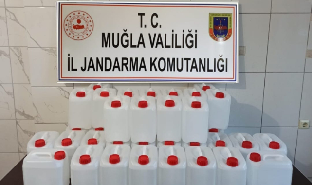 Milas ve Yatağanda Sahte bandrollü alkol ele geçirildi