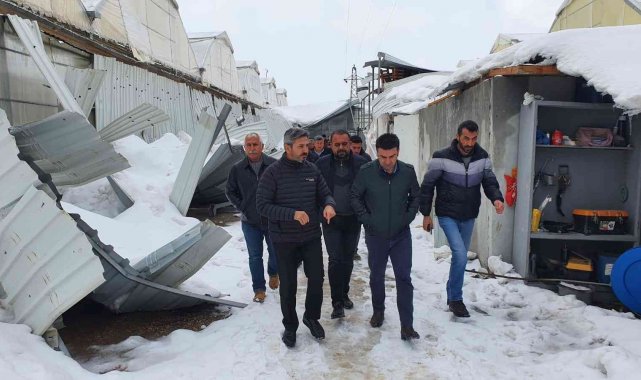 Milletvekili Aydın, kardan zarar gören vatandaşlarla bir araya geldi
