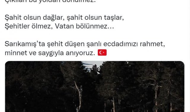 Milli Savunma Bakanlığı Sarıkamış şehitleri anısına video yayımladı