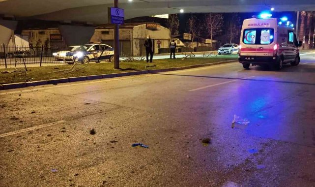 Minibüs demir bariyer ve ağaçları biçti: 2 ölü, 3 yaralı