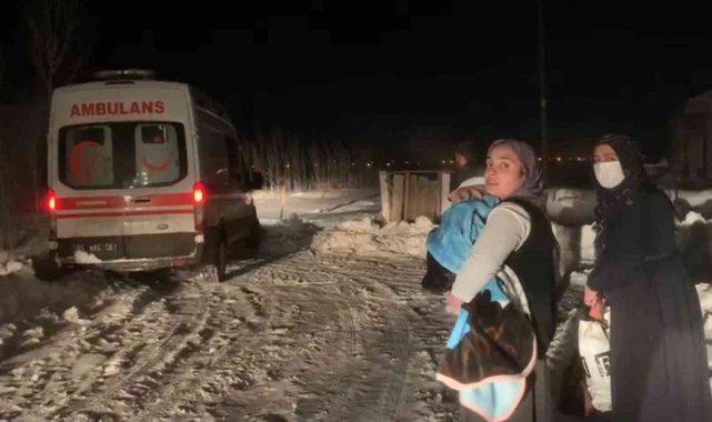 Minik Miran 2 saatlik çalışma sonucu hastaneye yetiştirildi