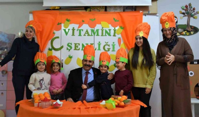 Minik öğrencilere sağlıklı yaşam için &quot;C Vitamini Şenliği&quot;