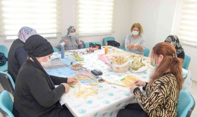 Mısır koçanından sanata