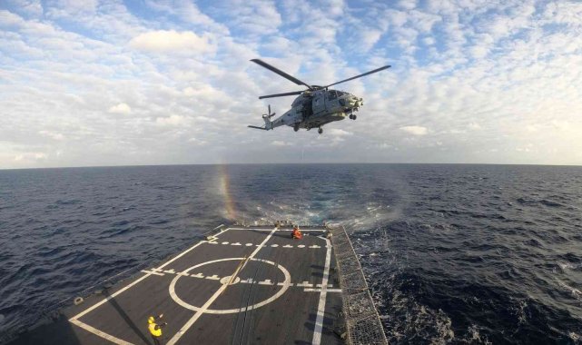 MSB: "TCG Göksu, ITS Margottın ve FS Auvergne ile birlikte Doğu Akdeniz'de eğitimlere devam etmektedir"