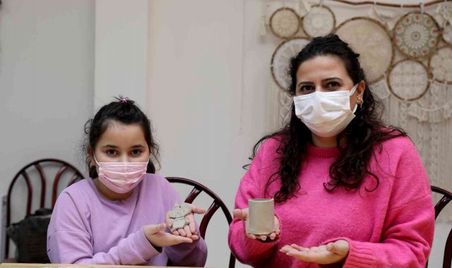 Mudanya'da yarıyıl tatili sanatla geçiyor