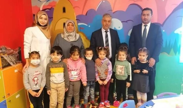 Müftülük heyeti 4-6 yaş Kur&#039;an kursunu ziyaret etti