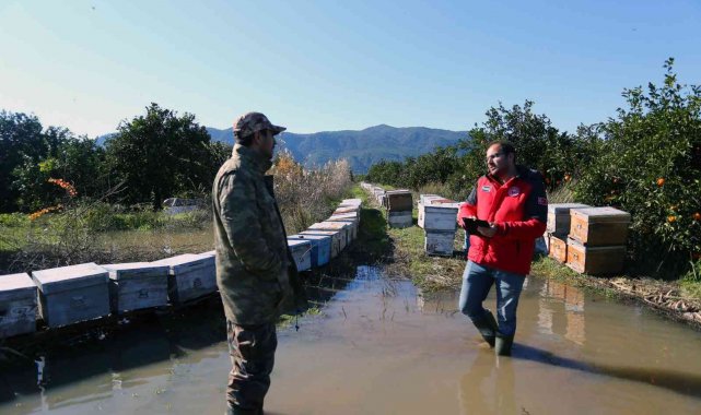 Muğla'daki yağışlar sonrası hasar tespit çalışmaları yapıldı