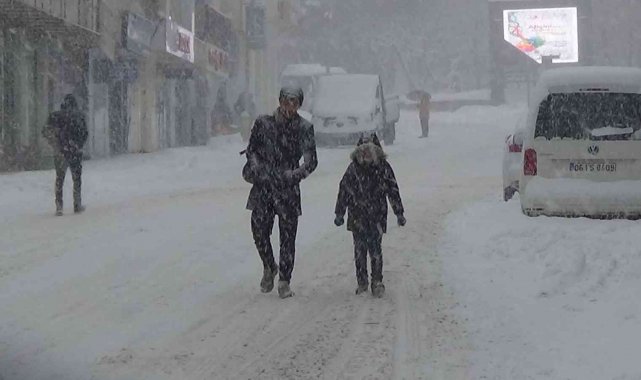 Muş'ta kar yağışı