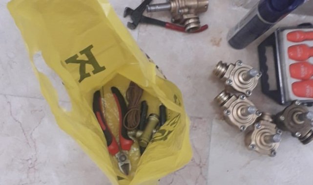 Musluk hırsızı tutuklandı