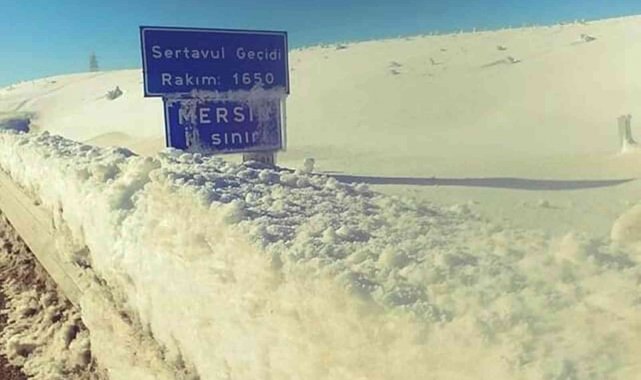 Mut Sertavul Geçidi'nde zincirsiz araç geçişine izin yok
