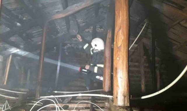 Nazilli'de ev yangını