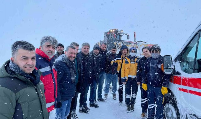 Nevşehir'de ambulans kara saplandı