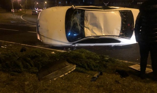 Nevşehir&#039;de yeni yılın ilk kazasında 2 kişi yaralandı