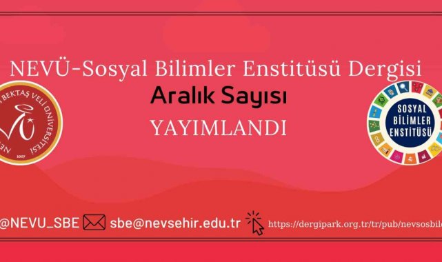 NEVÜ SBE Dergisi Aralık Sayısı Yayımlandı