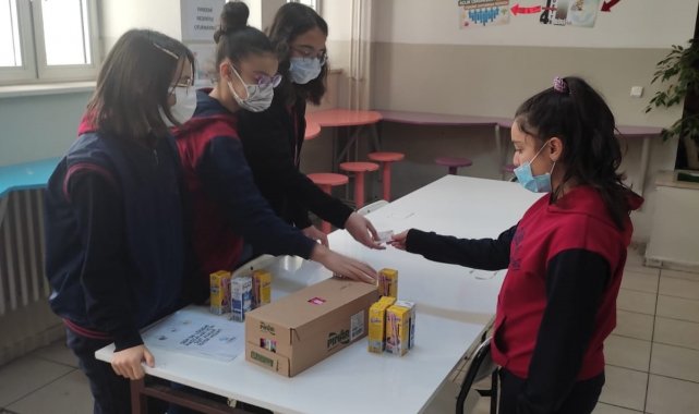 Öğrencilerden lösemili çocuklar için örnek davranış