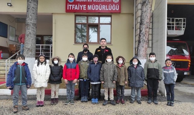 Öğrencilere itfaiyecilik anlatıldı